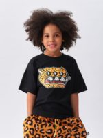 Футболка детская Черная Cheetah
