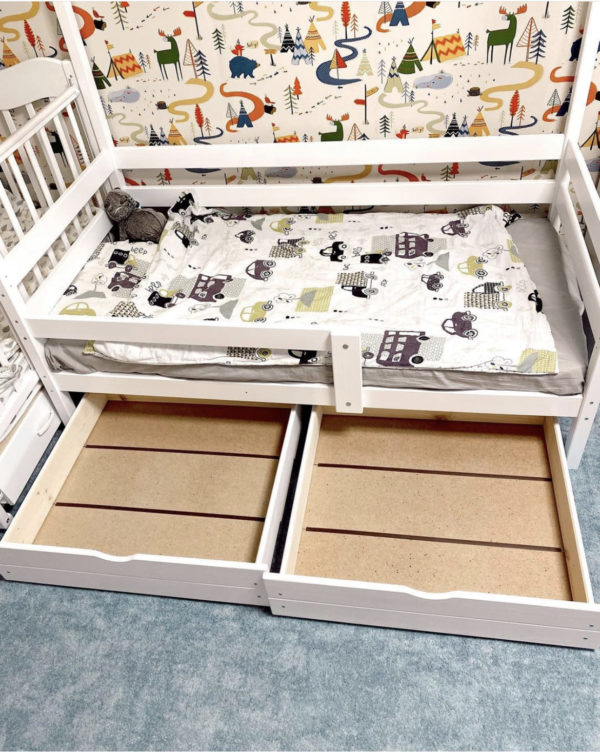 Ящики для кровати в натуральном цвете 2 шт.